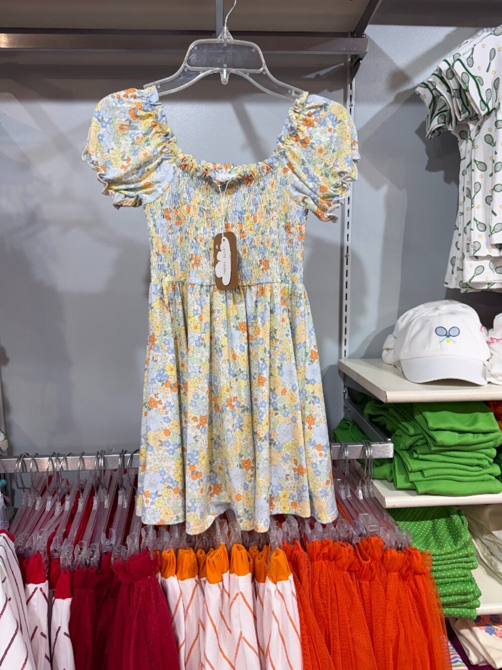 NWT Angel Dear Dress Georgia Floral  Smocked Twirly Dress 5